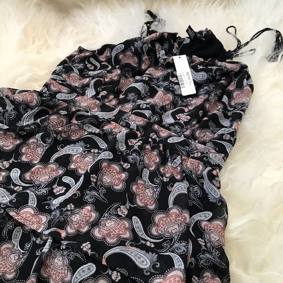 Aqua Womens Paisley Tiered Midi Dress - Picture 4 of 5